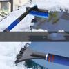 Nouvelle pelle à neige multifonctionnelle Pelle à pare-brise Grattoir Nettoyage Pare-brise long Microfibre Outils doux Poignée de voiture Brosse E8G0