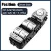 Power Window Switch, Front Left Driver Side Window Control Switch No.A2229056800 for Mercedes-Benz C300 2015-2020 Silver Tone, 1 Pc