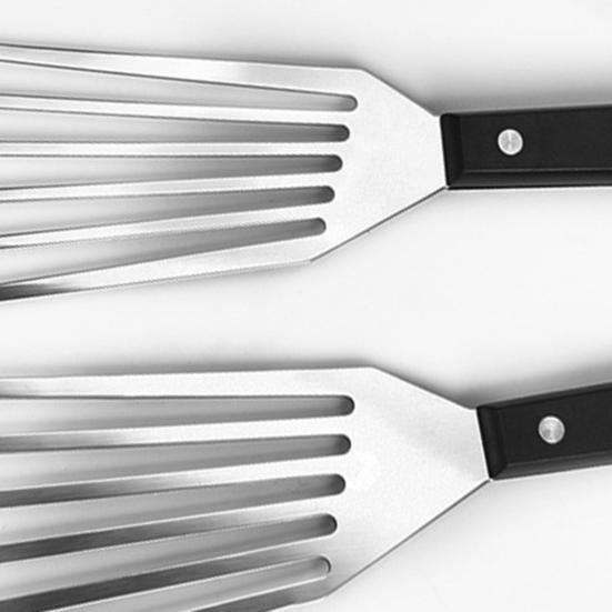 Fried Fish Spatula Pancake Turner Stainless Steel Cooking Spatula with Non-Slip Handle
