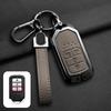 Carcasă Capac Cheie Mașină din Aliaj de Zinc și Piele pentru Honda Civic CRV HRV Accord Pilot Fit Freed Vezel Odyssey 2018 - 2022 Accesorii
