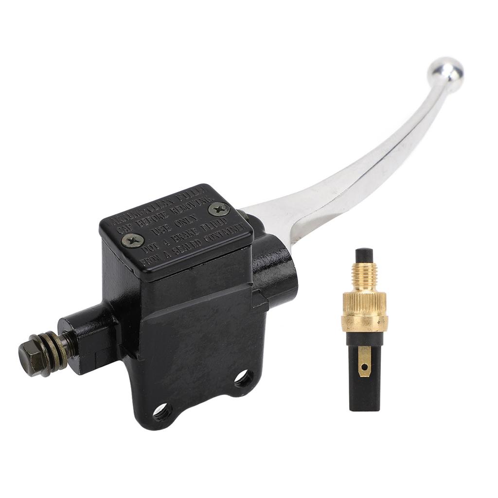 Black Right Brake Master Cylinder Lever Seamless Fit Replacement for Vespa PX 125 200 Star Stella LML 4T Scooter