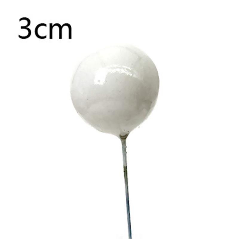 Gold & Silver Ball Cake Decoration Set, 3cm Beads for Dessert Table Decor