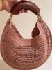 Handmade Woven Crescent Bag - Light Luxury Summer Beach Underarm Design
