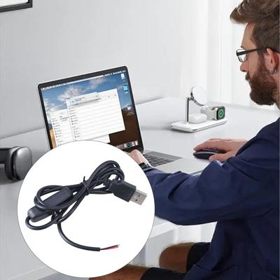 DC5V USB To 2Pin Cable with Switcher Power Cable for Various Electronics Devices Speaker