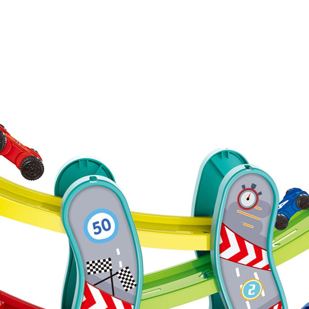 Rennwagen-Rampenspielzeug Multifunktionales Pädagogisches Rennbahn-Rampenspielzeug für Kleinkinder für Zuhause Grün