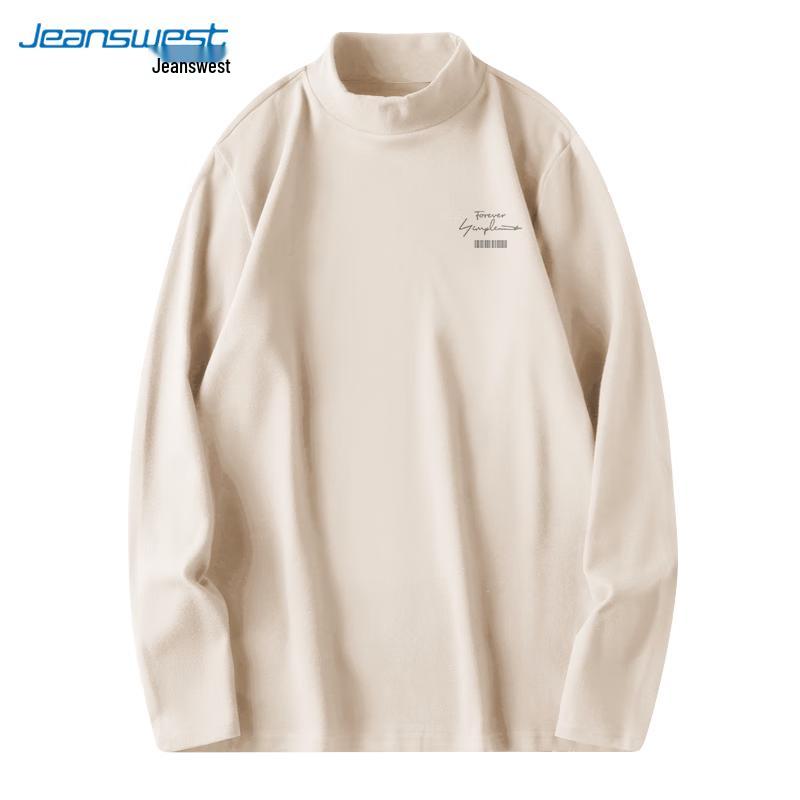 Jeanswest Men's Thermal High-Collar Long-Sleeve T-Shirt