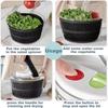 Easy Press Salad Spinner Lettuce Leaf Vegetable Dehydrator Dryer Mixer with Lid Multifunctional Fruit Drainage Tool