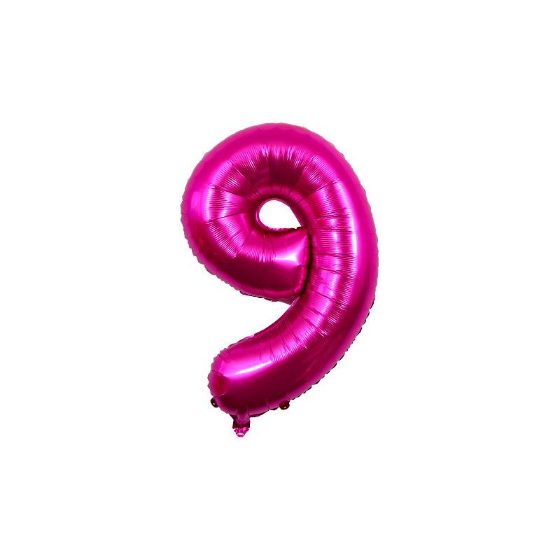 32-Inch Gradient Color Aluminum Foil Number Balloons - US Version