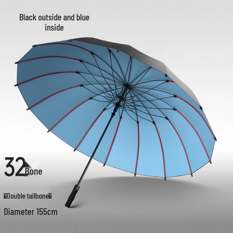 16-Bone Windproof Heavy-Duty Long-Handle Umbrella