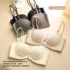 Integrated Cup Front Closure Push Up Bra, Zero-Feel Breathable Seamless Anti-Sagging Side Support Wireless Women's Lingerie