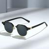 New Half Frame Sunglasses Man Woman Luxury Designer Sun Glasses High Quality Male Retro Eyewear Metal