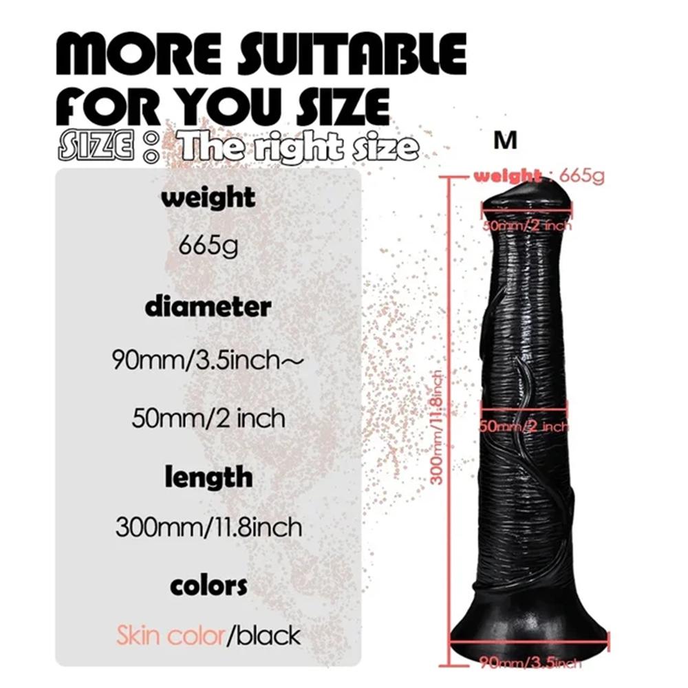 Super Large Realistic Horse Monster Dildo Big Long Dildos with Strong Suction Cup PVC Huge Adult Sex Toys for Men Women Anal Vaginal Masturbation