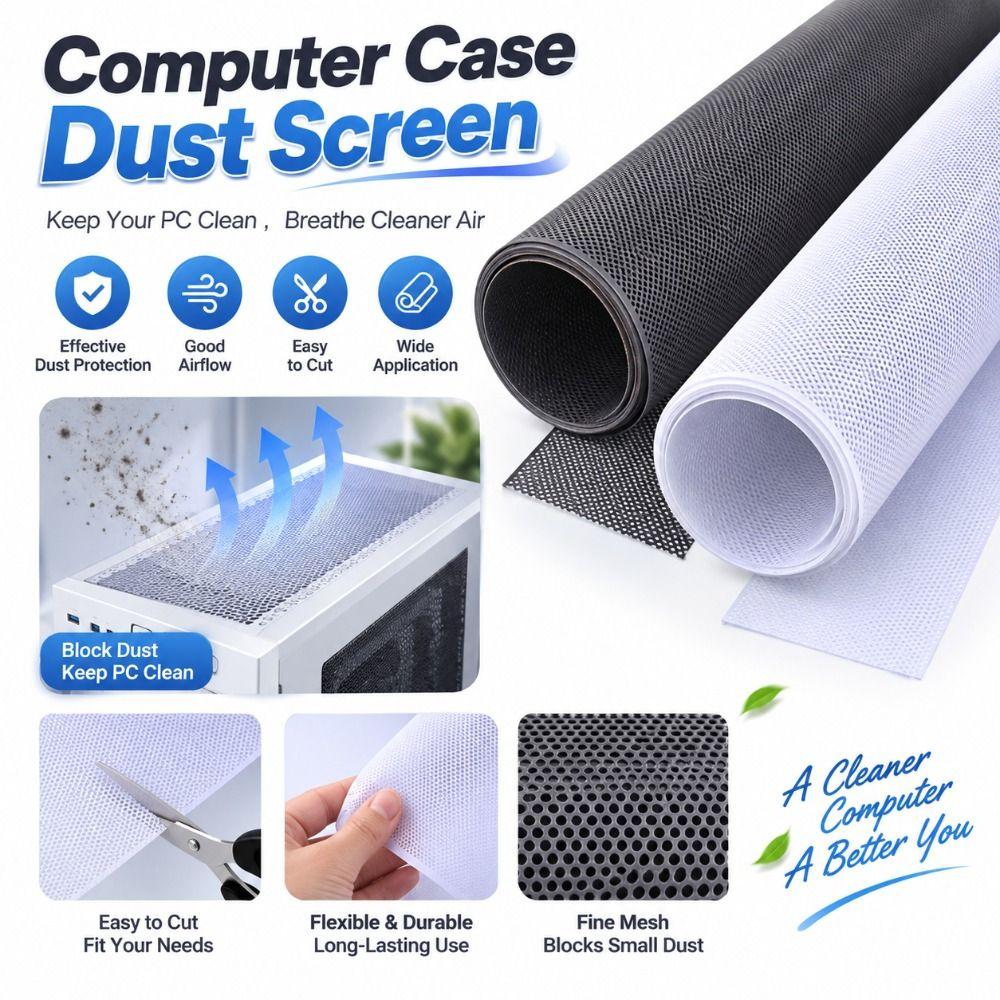 Dust Filtering Computer Case Dust Screen PVC Speaker Grille Mesh  for Speaker Grilles