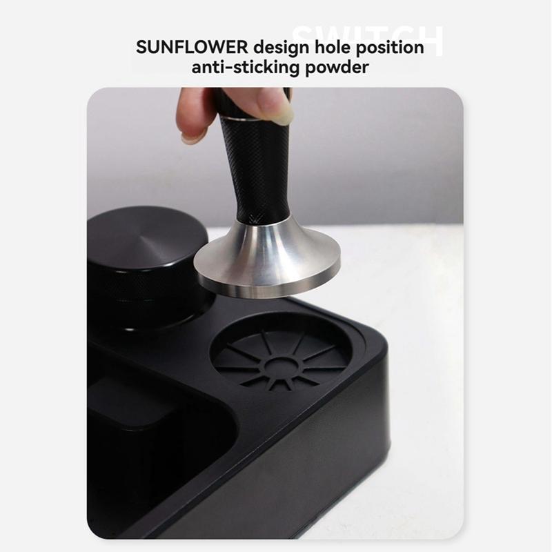 Espresso Tamperstation Espresso Organizerlåda Kaffefilter Tamperhållare För Bänkskiva Kaffeverktyg Organiser
