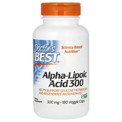 Doctor's Best, Alpha Lipoic Acid 300, 300mg, 180 Veggie Capsules