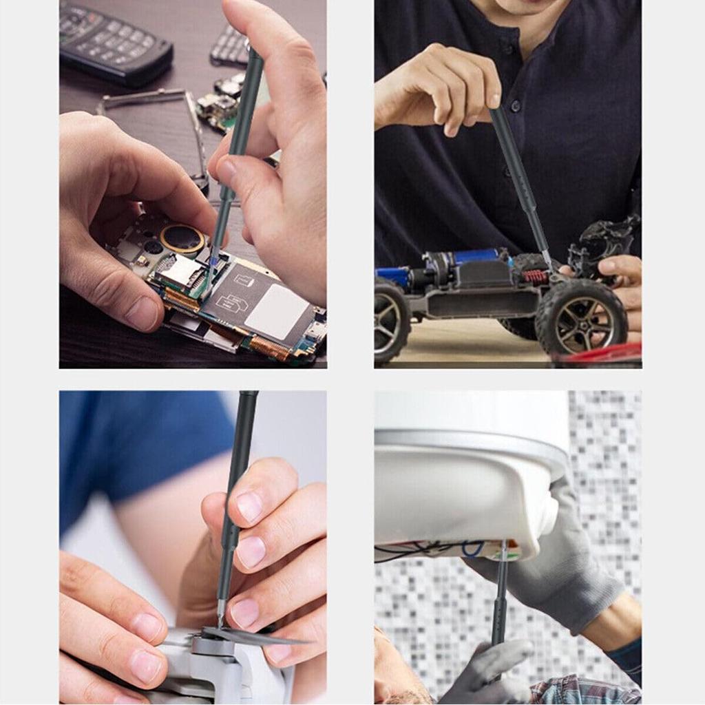 Șurubelniță TOOLSAVING, șurubelniță de precizie, înlocuire, magnetică, cutie de depozitare dedicată pentru reparații electrice, set 31 în 1, șurubelniță,