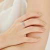 47Bag 925 Silver Moonstone Garnet Heart Gemstone Ring Cuore
