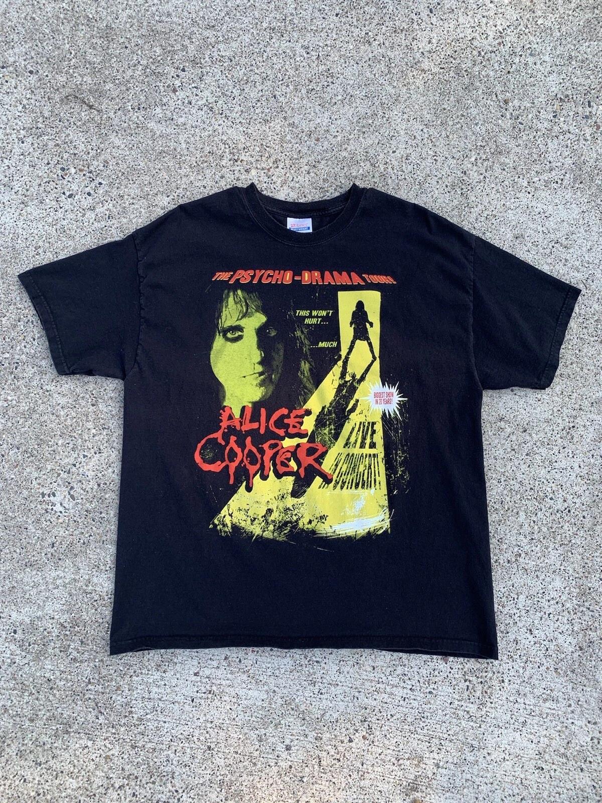Alice Cooper Psycho Drama Your Shirt Men’s XL S
