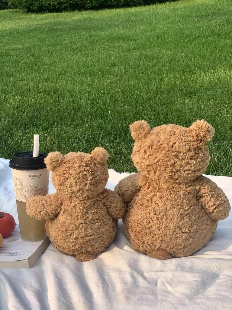 JC Ultra Soft Plush Toys Pig/Cat/Bear Cute Stuffed Animals Cuddly Emotional Companion Perfect Gift for Kids Adults Home Decor