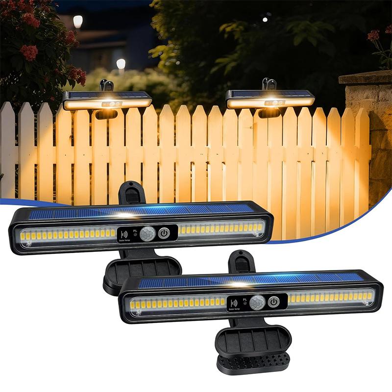 Clip On Solar Motion Lights Outdoor Waterproof,Solar Fence Lights Outside with 36 LEDs, Portable Solar Powered Security Light