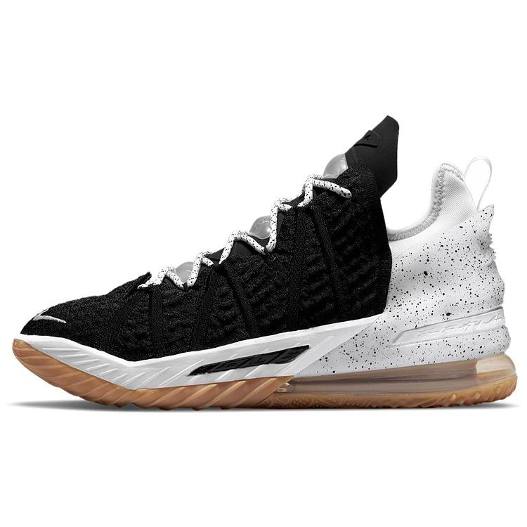 

Nike LeBron 18 Black White Gum CQ9283-007 42.5