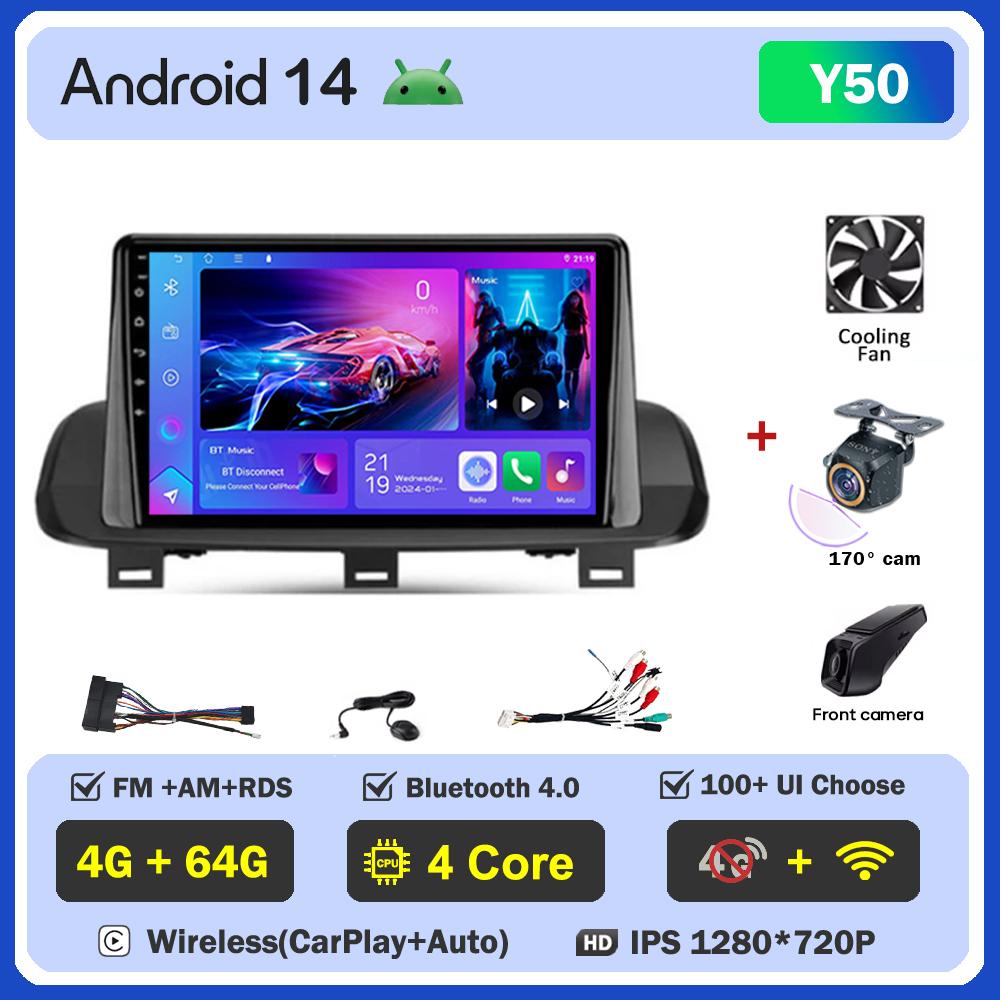 Car Radio Touch Screen Car Stereo 2din For Nissan X-Trail T33 2021 Rogue 3 lll Carplay Android auto DSP Wifi/ 5G Wifi RDS 4G