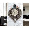 Large Peacock Pine Wood Clock