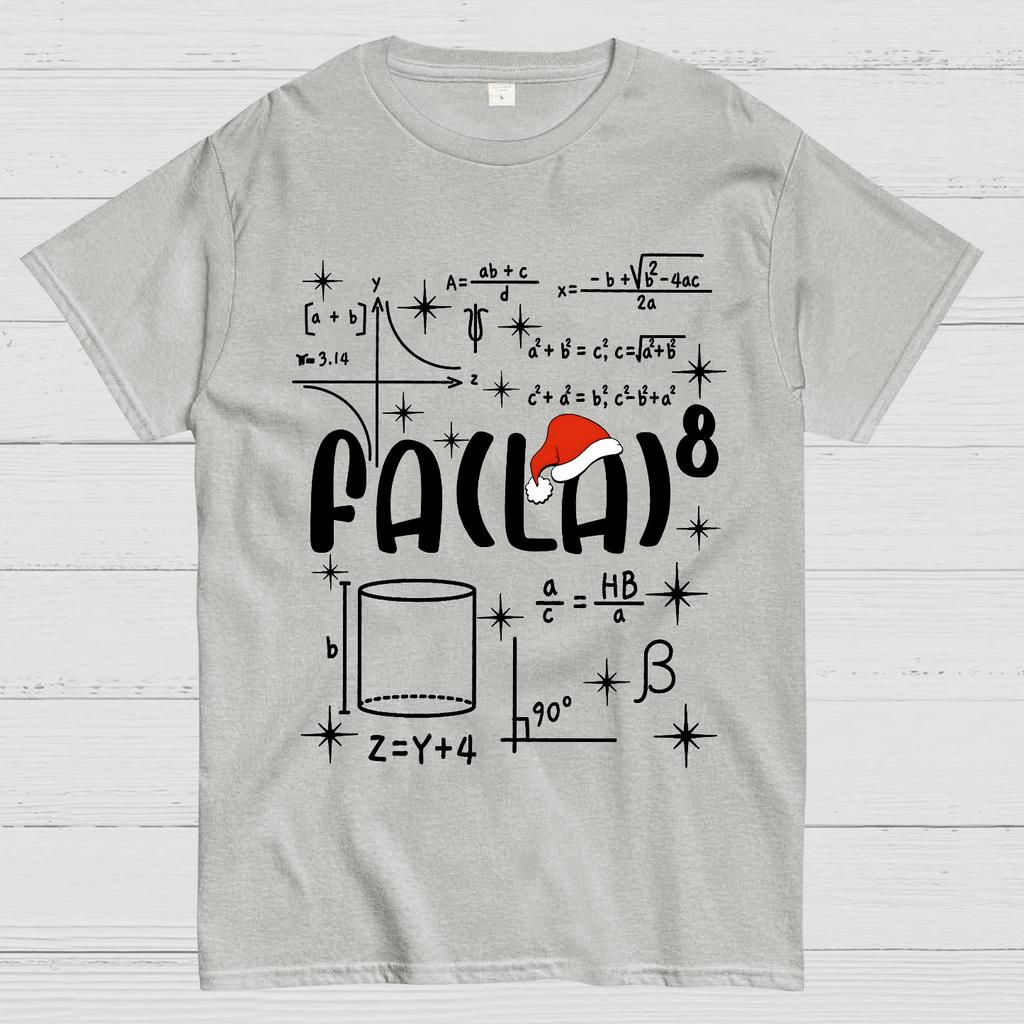 Christmas Math Fa La La Cotton Summer Casual Cool Loose T-Shirt