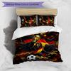 Germany Football Printed Bedding 3 Piece Set Cozy Breathable Bed Cover Set As Housewarming Holiday Gift