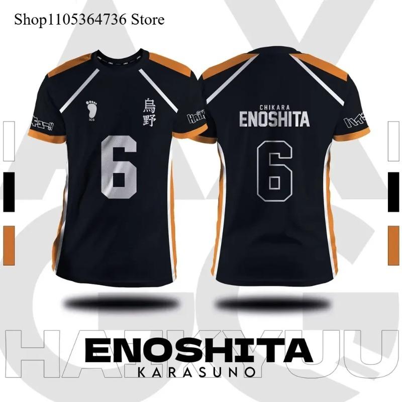 Haikyuu Karasuno Yamaguchi 12 Cosplay Trikot, Sommer Kurzarm T-Shirt für