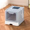 Enclosed Cat Litter Tray Extra Large Cat Litter Box with Lid And Drawer Anti-splash Hop-In Cat Toilet Includes Cat Litter Scoop