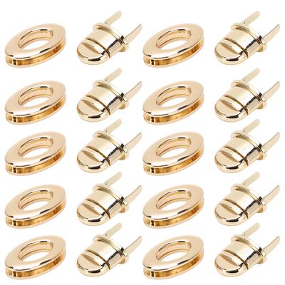 10 Stück Taschen Drehverschluss Legierung 3,3x2cm Drehverschluss Verschluss Befestigungselement Hardware Zubehör für Handtasche Geldbörse