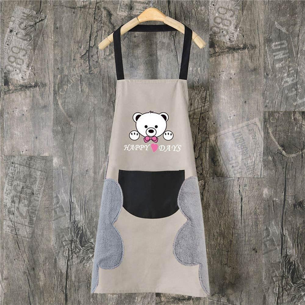 With Hand Towel Kitchen Apron Waterproof Restaurant Uniform Household Antifouling Apron  Barber