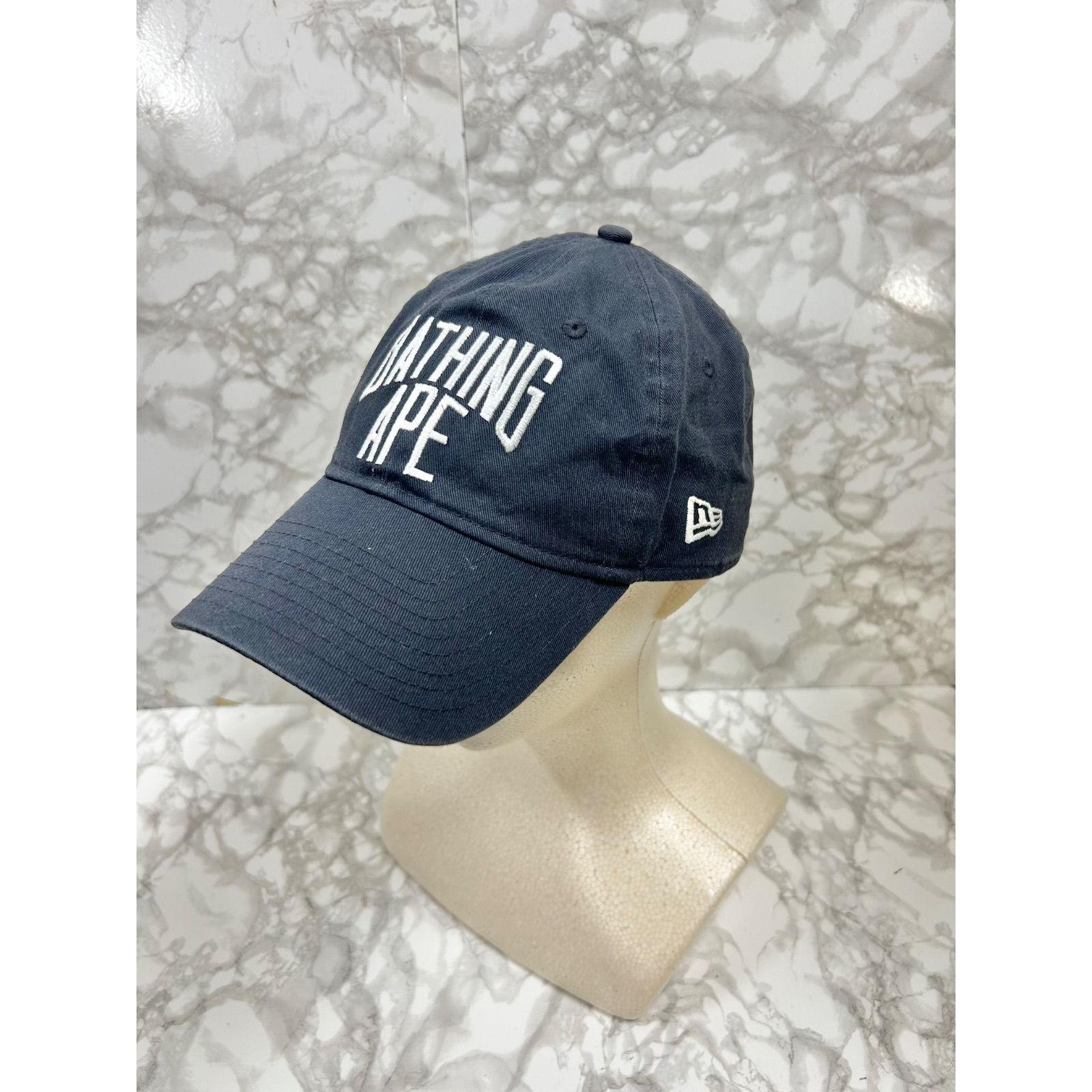 Used NEW ERAA BATHING APE NYC LOGO NEW ERA 9TWENTY CAP New Era Abathing Ape Baseball Cap Navy Size Free