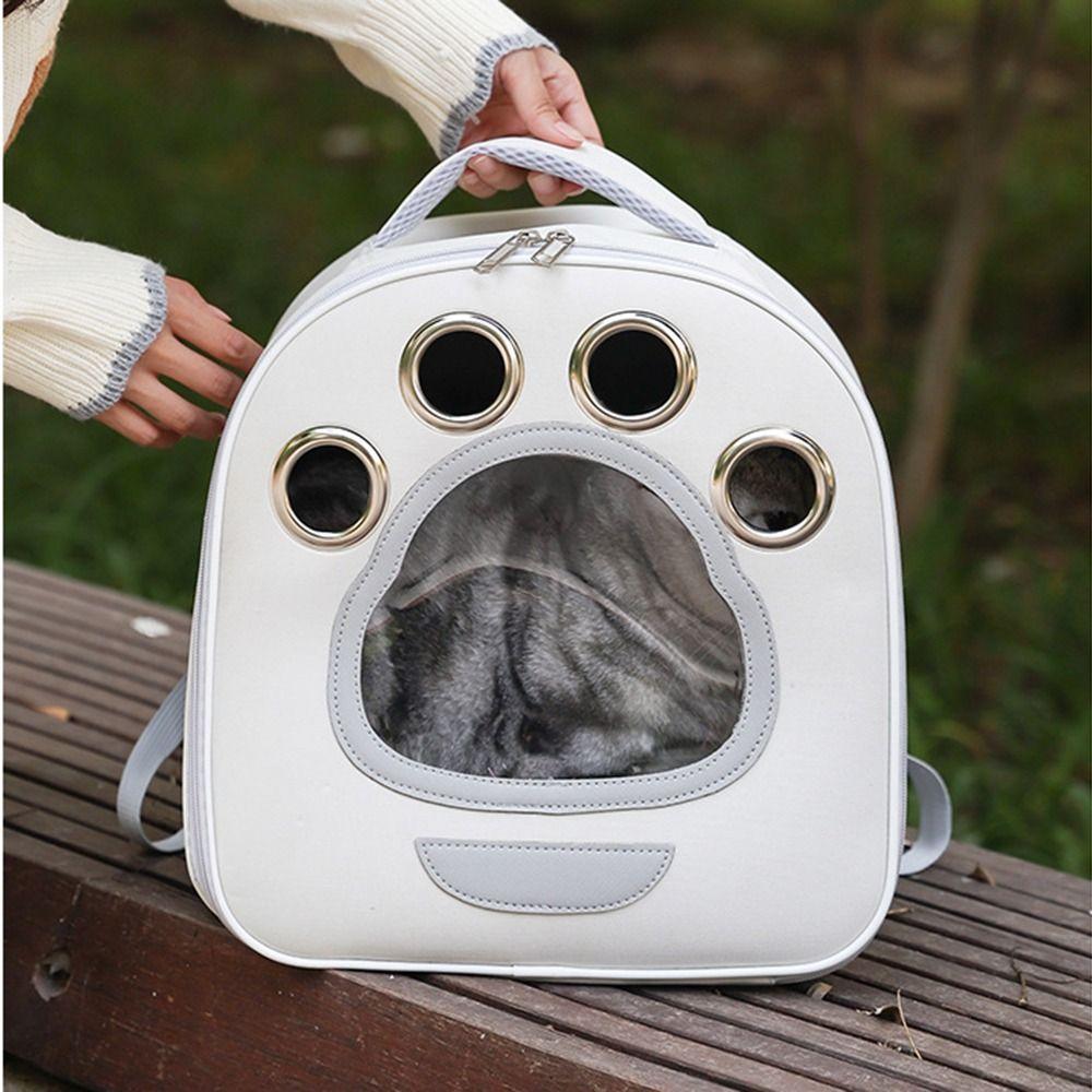 Foldable Travel Cat Carrier Lightweight Portable Pet Bag Easy To Carry Pet Backpack Going Out