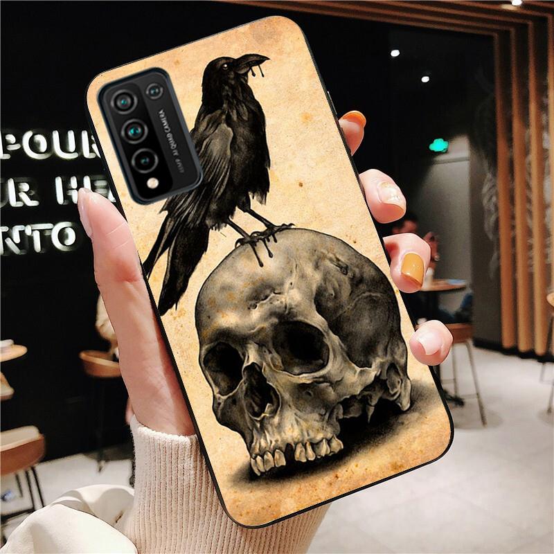 Skull Bones Phone Case for Huawei Honor 50 10X Lite 20 7A 7C 8X 9X Pro 9A 8A 8S 9S 10i 20S 20lite 7X 10 Lite
