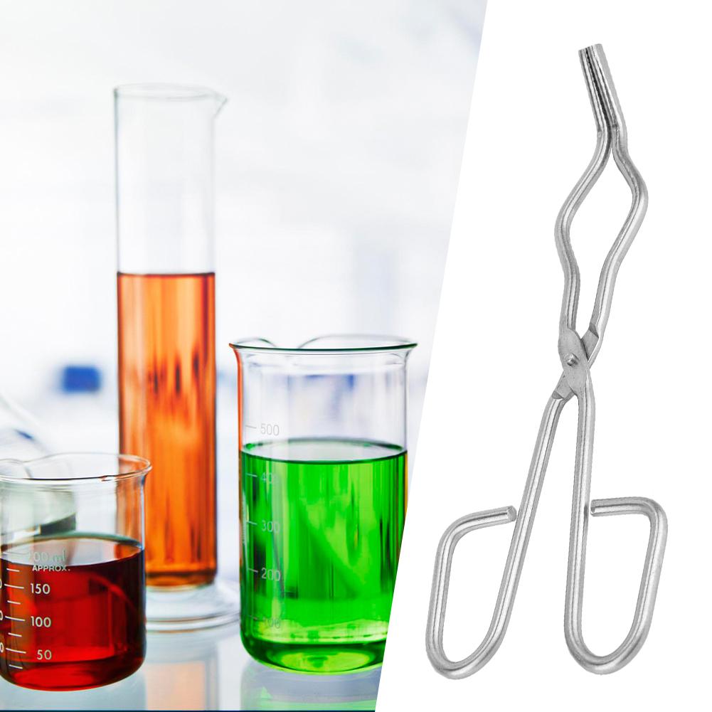 Stainless Steel Crucible Forceps Clamp Beaker Holder Pliers with Aircraft Class Rivet