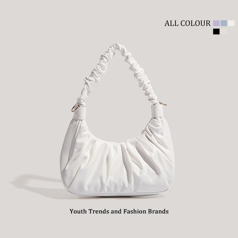 Summer New Pleated Portable Shoulder Bag, Femininity Versatile Underarm Bag