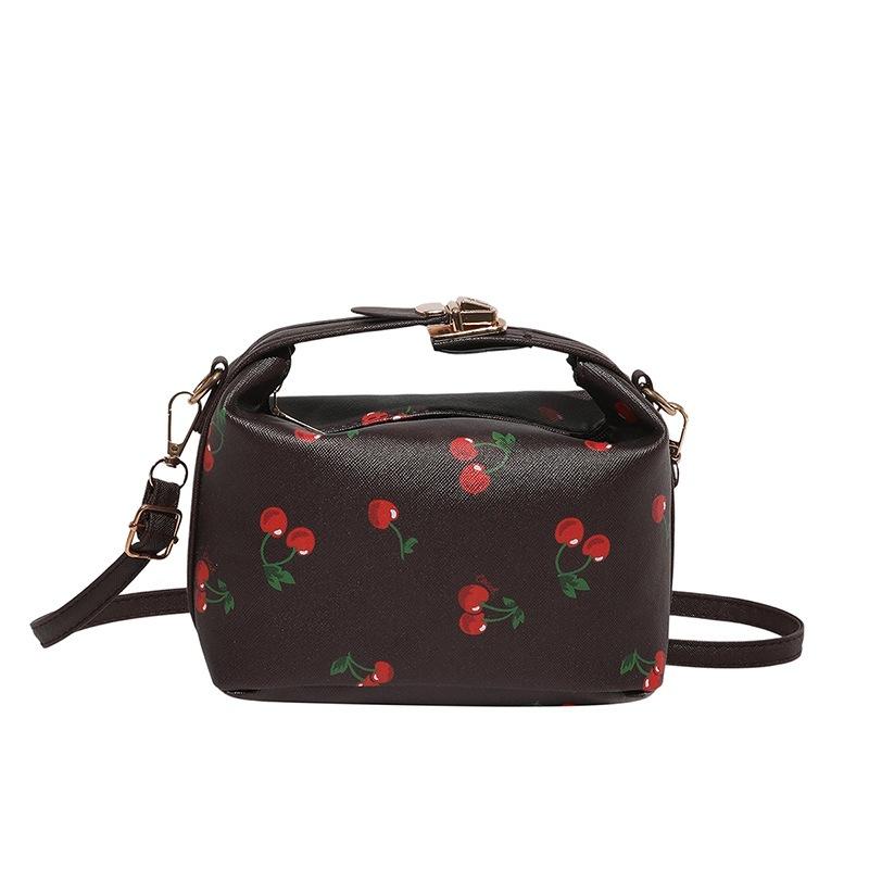 Fresh Cherry Print 2025 New Summer Cute Trend Sweet Fashion Messenger Shoulder Bag