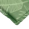Sun Lounger Cushion with Leaf Pattern Oxford Fabric