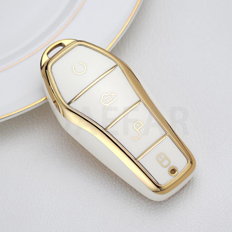 Soft TPU Car Key Case Shell Fob Holder For BYD Han Ev Tang Dm/Qin PLUS/Song Pro/MAX/Yuan Car Key Cover Accessories