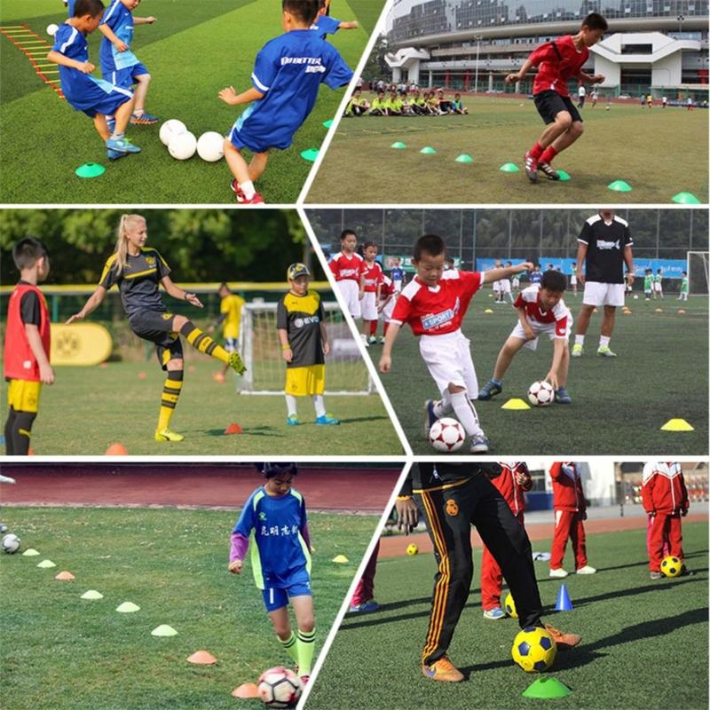 50Pcs Soccer Disc Cones Training Sports Cone Agility Soccer Cones with Carry Bag and Holder for Sports Field Cone Marker