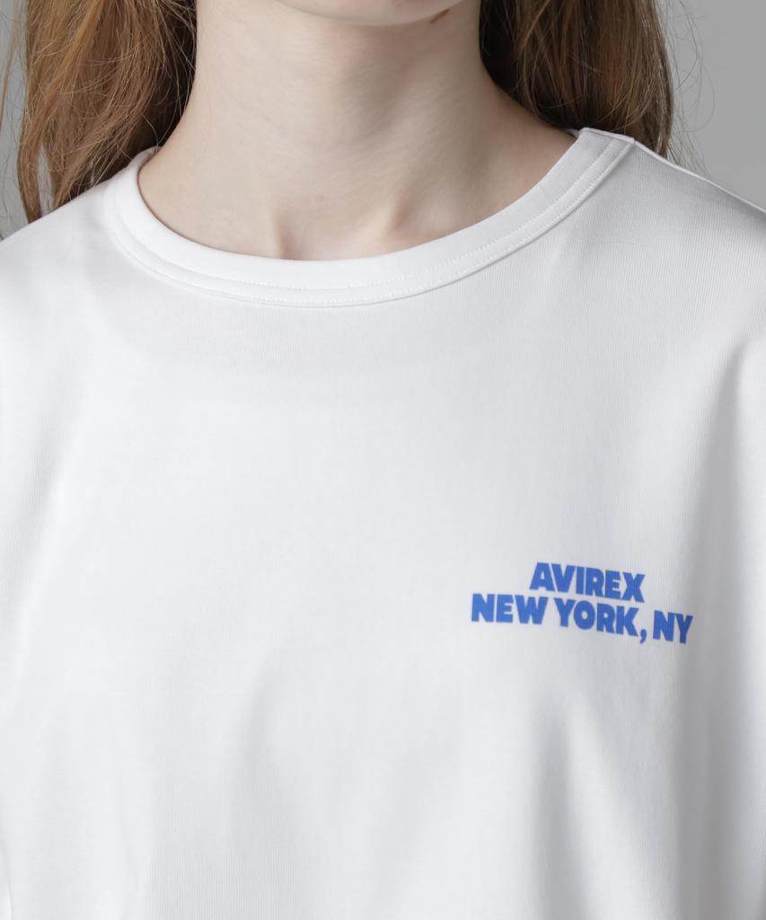 AVIREX 50th Anniversary Animals F T-Shirt, Women's, 030, White, 783-5235603