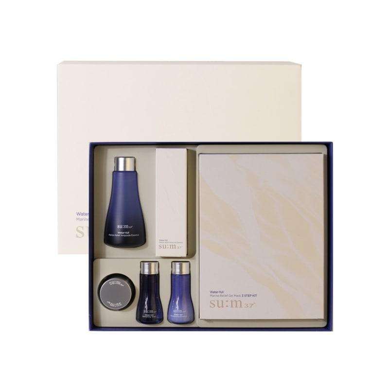 Breathe37 Waterful Marine Relief Ampoule Essence Set (+ Gel Mask)