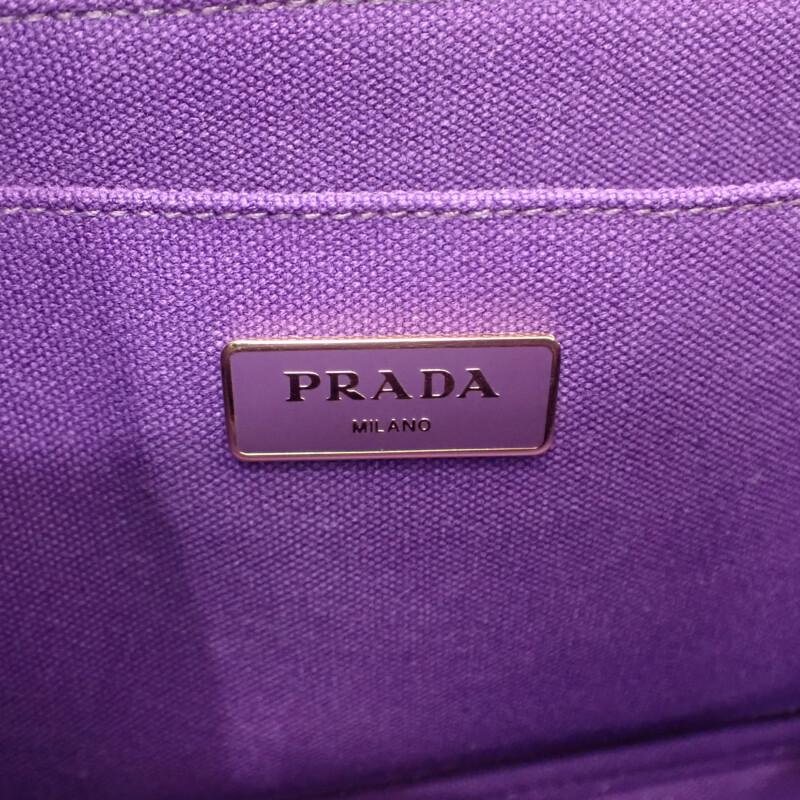 PRADA  1BG439 2WAY bag purple/green canvas Women