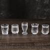 Wine Glass Set of 6 Beer Glass Straight Body Cup for Baijiu Hotel Commercial Octagonal Cup Shot Glass Whiskey Glass Drinkware