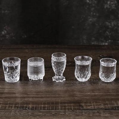 Weinglas Set 6 Stück Bierglas Gerader Körper Tasse für Baijiu Hotel Gewerblich Achteckige Tasse Schnapsglas Whiskyglas Trinkgeschirr