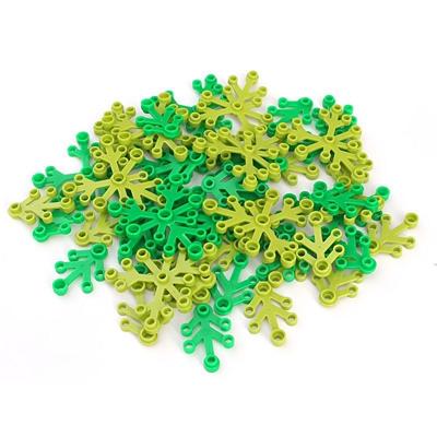 30 Stück 6 x 5 Blätter Block Blume Baumteile Kompatibel 2417 Klassischer MOC Baustein Konstruktion Stadt Straßenansicht Zubehör