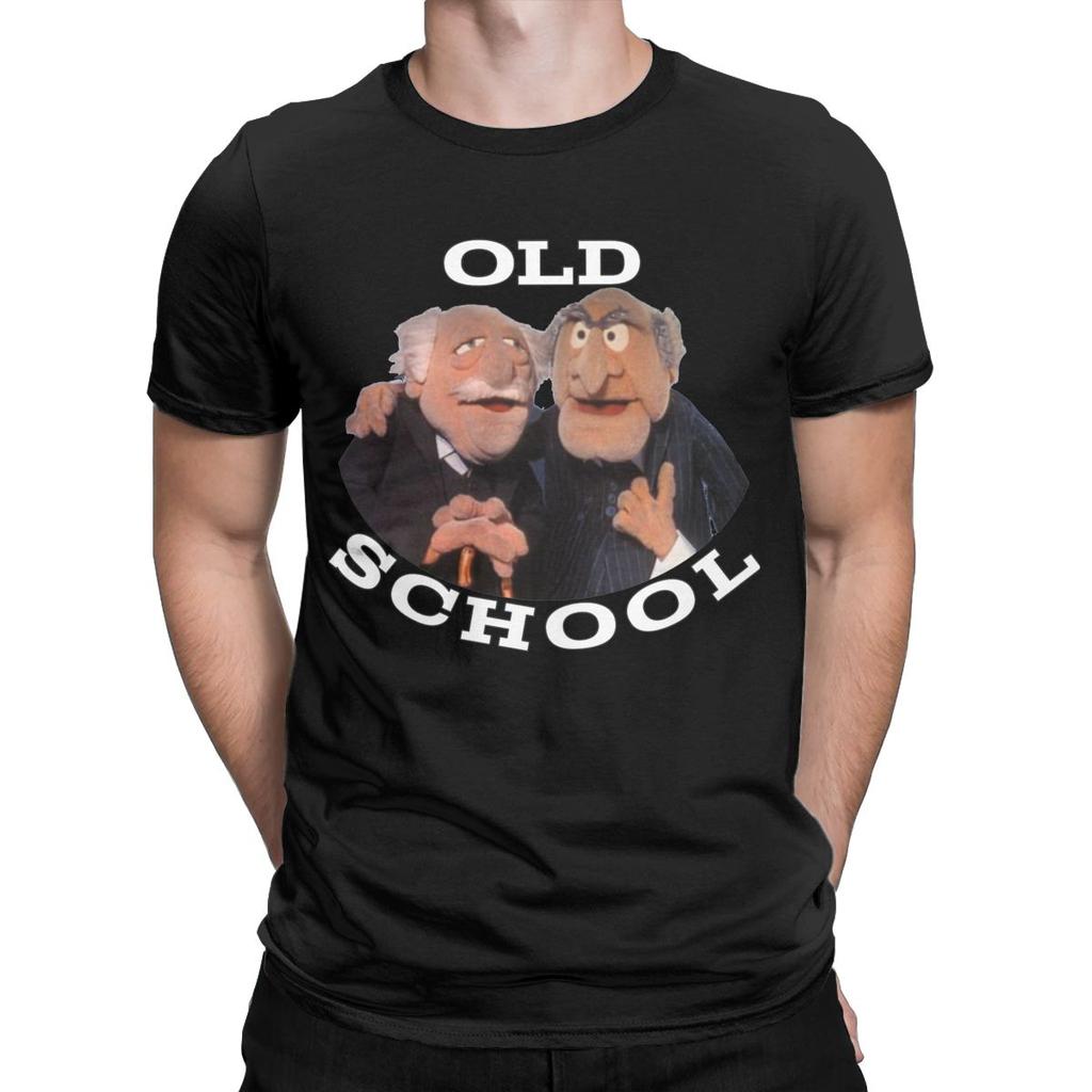 Men Statler And Waldorf T Shirt 100% Cotton Clothing Vintage Short Sleeve Round Neck Tee Shirt Printed T-Shirt