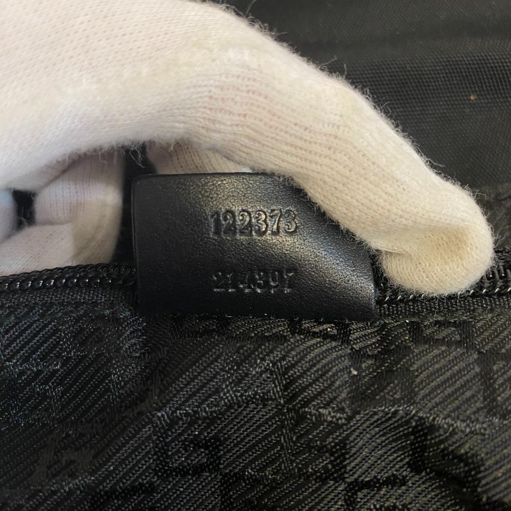GUCCI 122373 Nylon Shoulder Bag black Nylon unisex Used